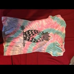 Tie dye owl T-shirt